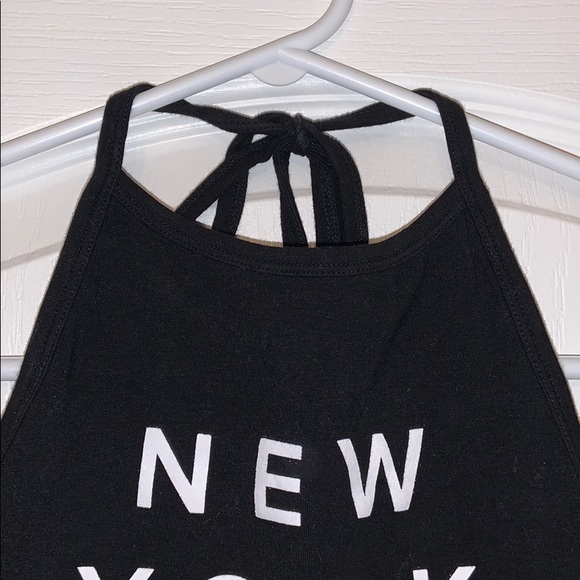 Forever 21 Black New York Halter Top size S - Picture 4 of 5